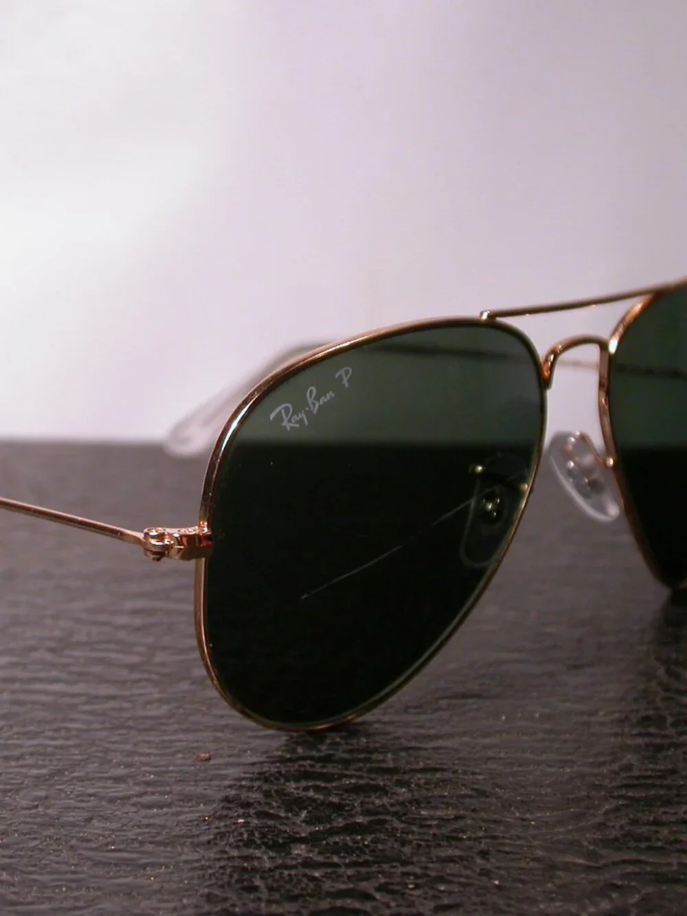 Ray Ban Gold Metal Aviator Shades Sunglasses ITALY RB3025 FRAME ONLY